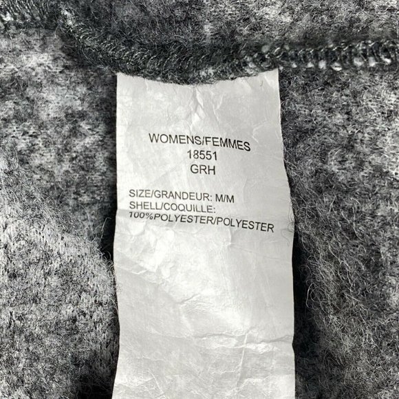 Woolrich Womens Fleece Vest Gray Zip Up Mock Neck - Picture 6 of 7